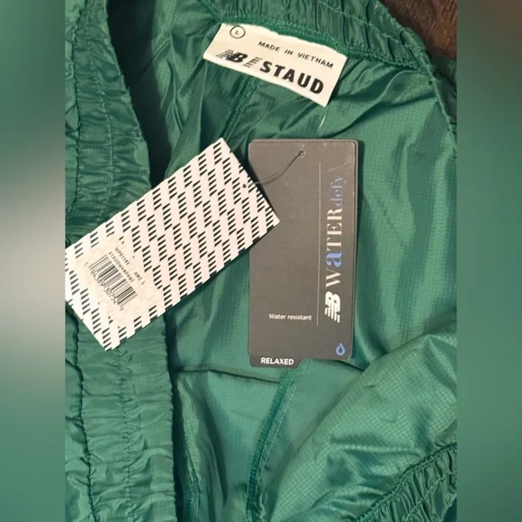 New Balance X Staud Bungee Track Pants Size Large Green Blue Oversized Baggy - Picture 9 of 16